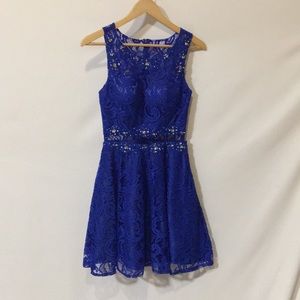Semi formal blue dress